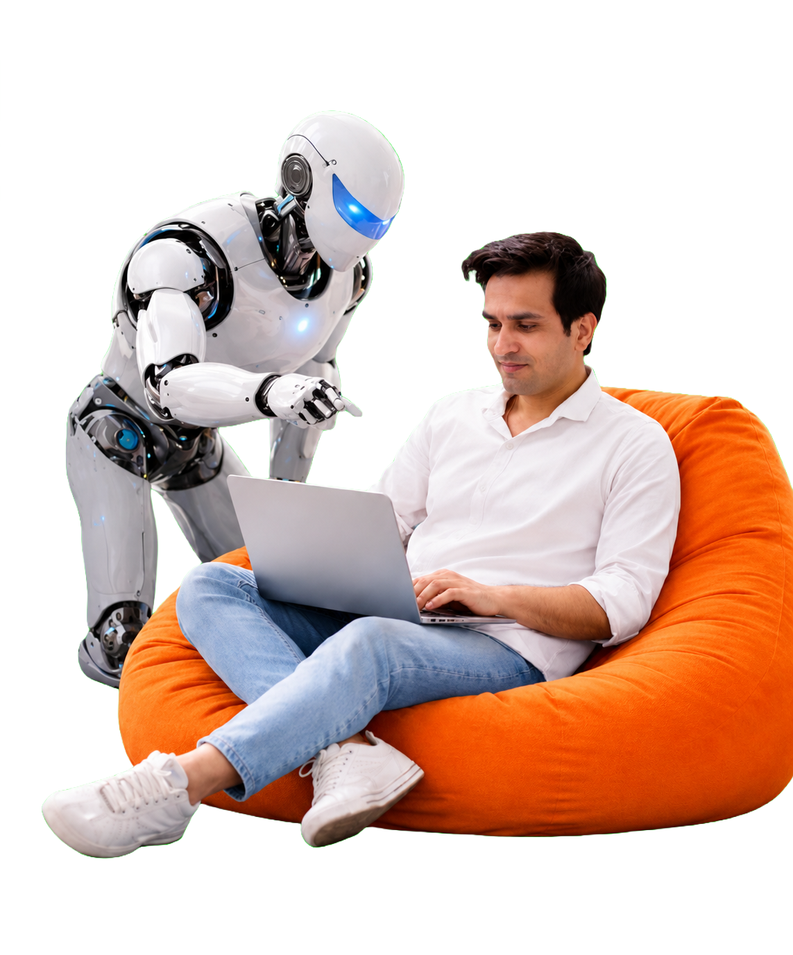Educator with a robot